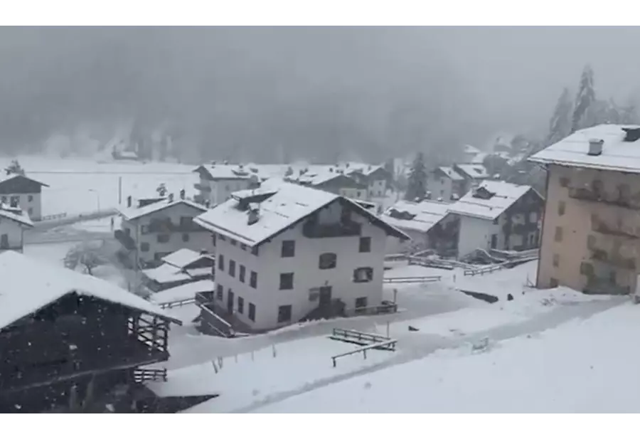 Штормы и сильные снегопады накрыли Апеннинский полуостров