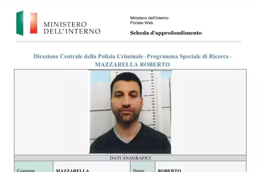 В Италии задержан мафиозный босс Роберто Маццарелла